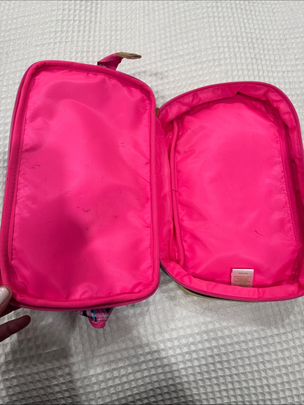 Lilly Pulitzer Floral Pink & Blue Cosmetic Case - Picture 4 of 8